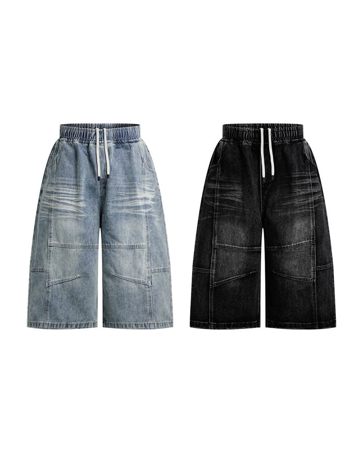 KIIKIO High Street Cloud Deconstructed Cropped Jeans