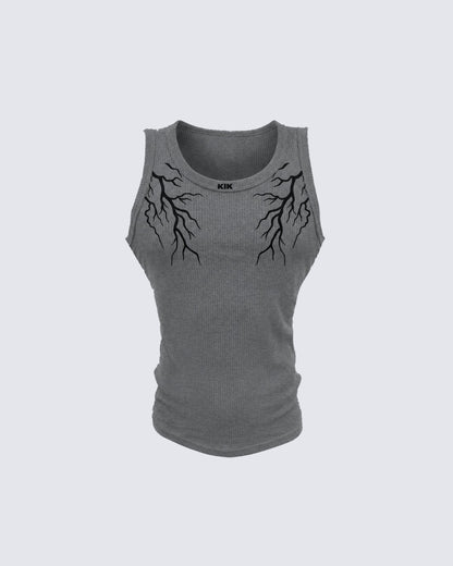 LIGHTNING Series | Street Style Ribbed Tank Top