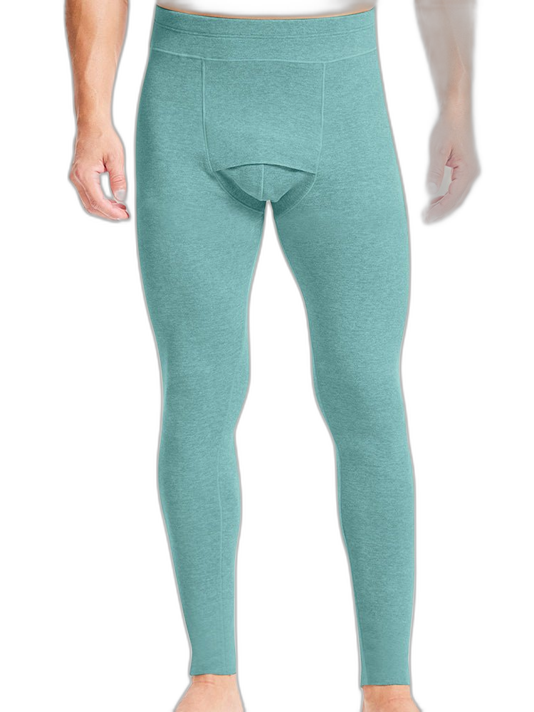 Men's Double-Sided Fleece Thickened Antibacterial Cotton Base Layer Thermal Bottoms