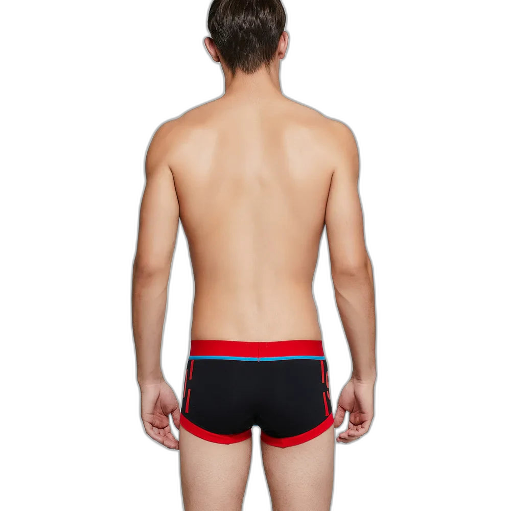 SEOBEAN Athletic Print Cotton Boxer Briefs