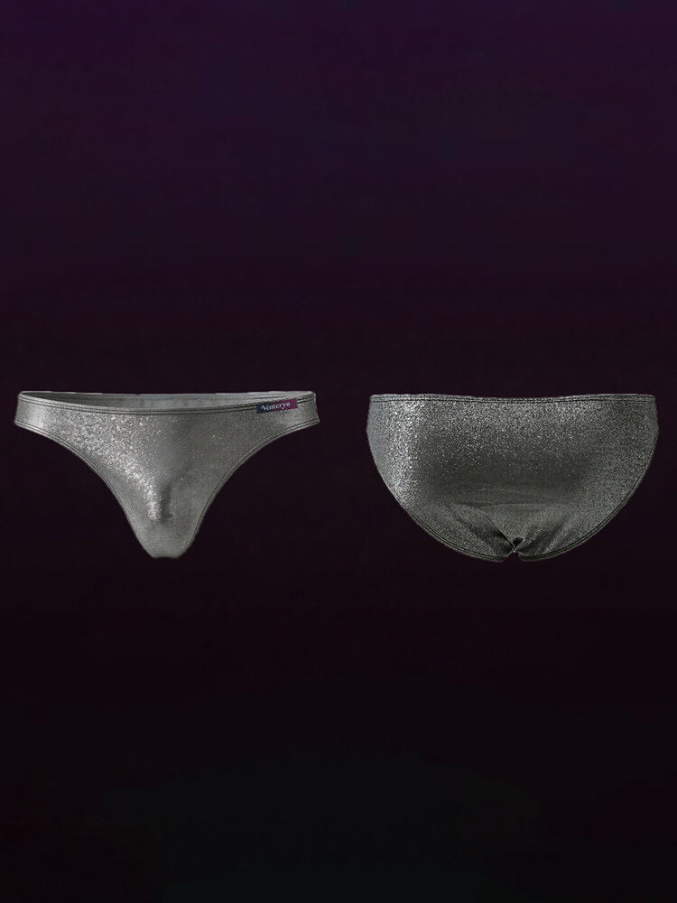 Men's Shimmering Breathable Sexy Bikini Briefs