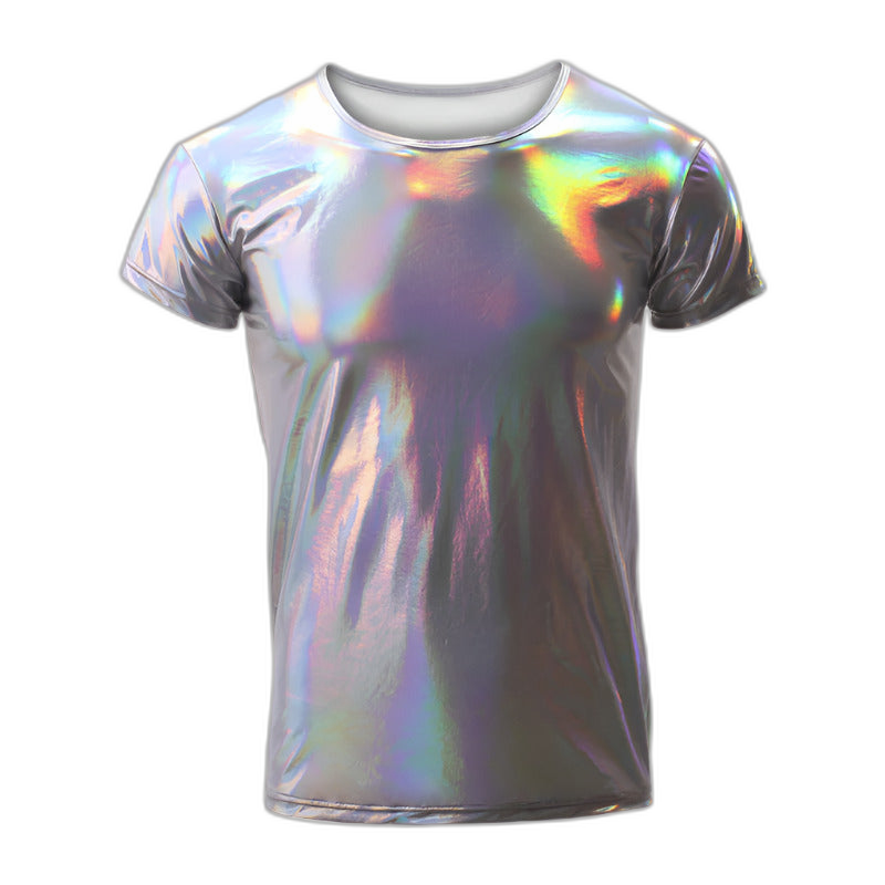 Metallic Shiny Clubwear Tee