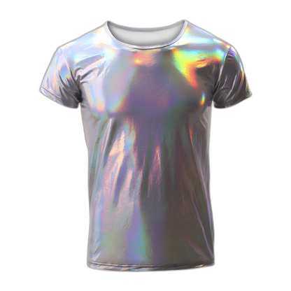 Metallic Shiny Clubwear Tee