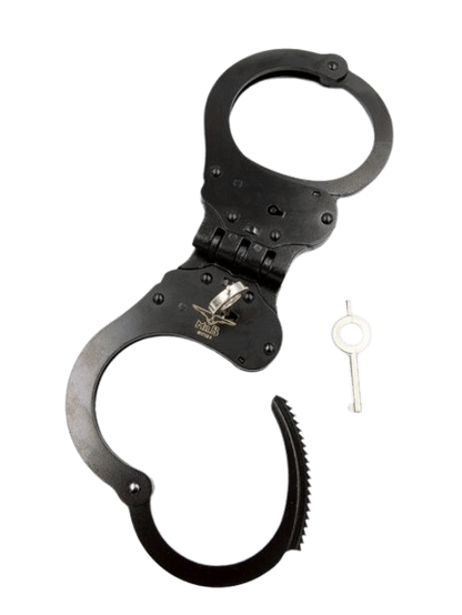 Mister B Handcuffs with Hinge Black