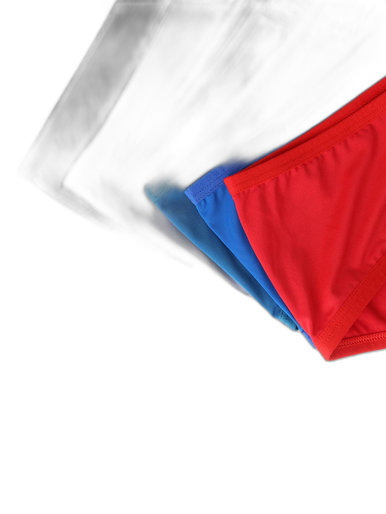 2 Pack Men's 3D Pouch Low-Rise Slim-Fit Trunks