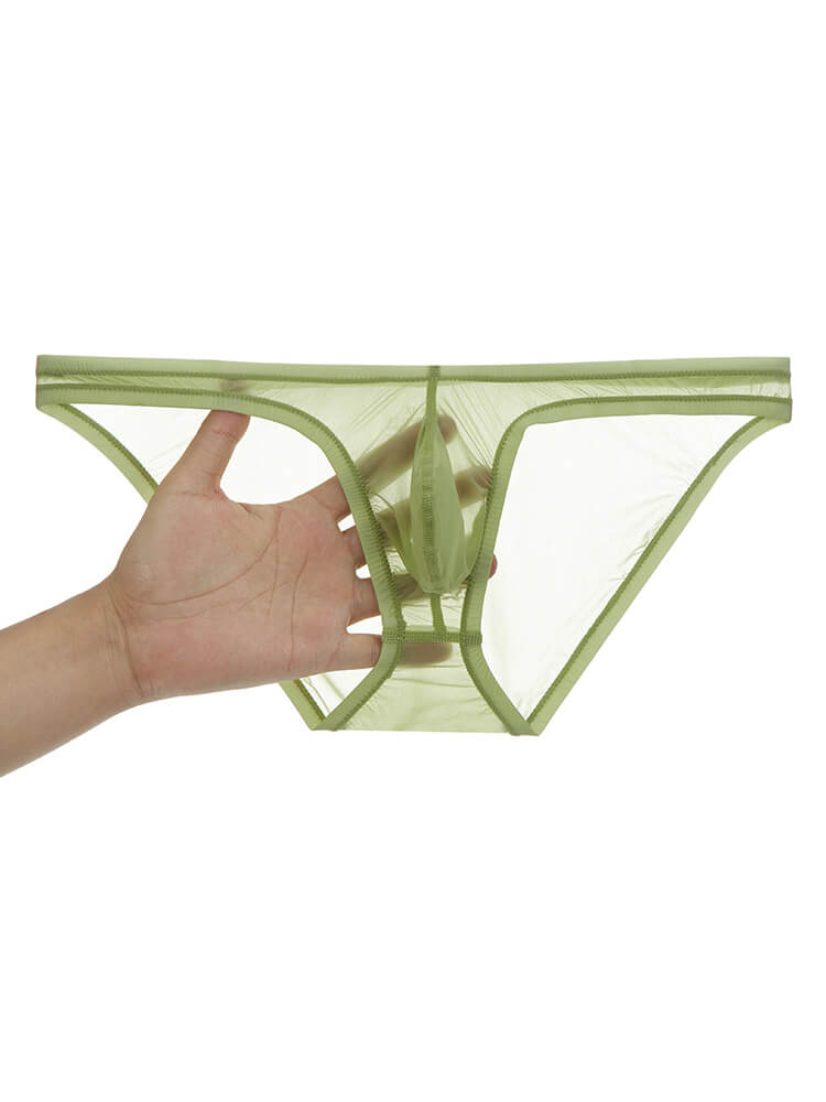 Men's Sexy Quick-Drying Sheer Narrow-Band Briefs
