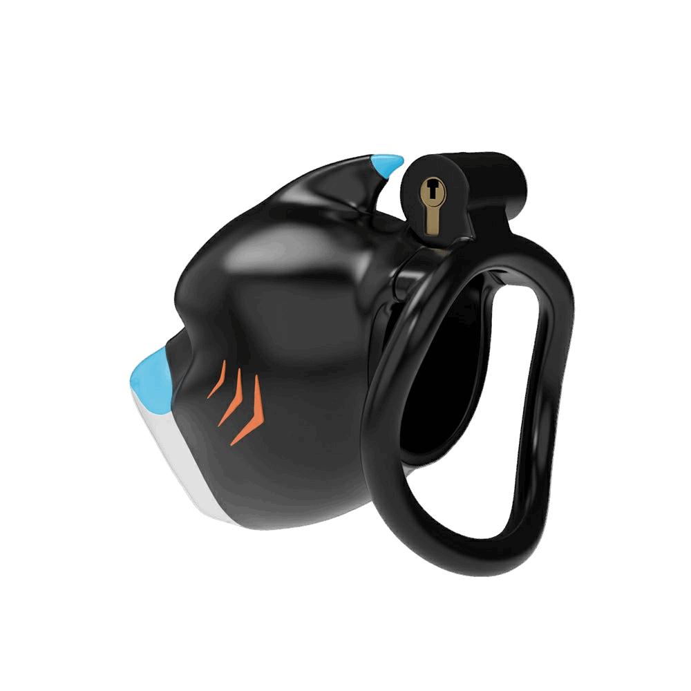 Furrjoi Shark Chastity Cage Orange