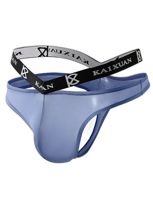 3 Pack Men's Sexy Ice Silk Mesh Breathable Erotic Thong & Strings