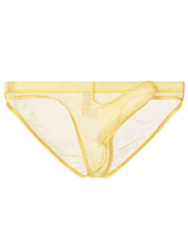 Men's Elephant Trunk Transparent Mesh Briefs