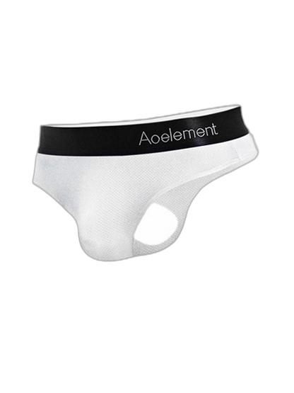 4 Pack Men's Low-Rise Stretchy U-Pouch Thongs