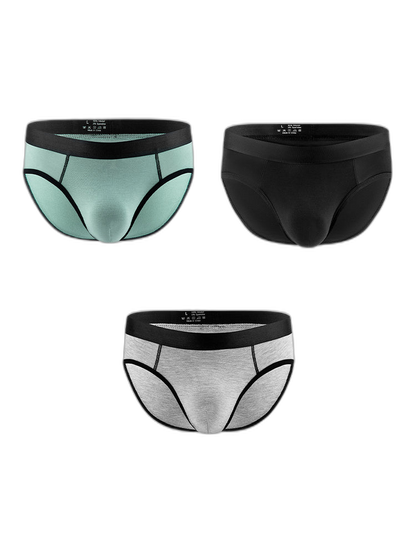 3-pack Men's Low-rise Compartment Lift Independent Pouch Briefs