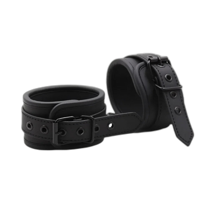 Leather Black Handcuffs