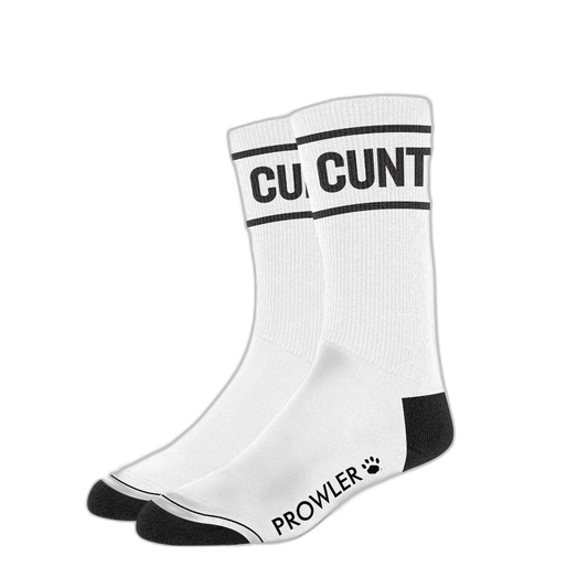 Prowler RED Cunt Socks White Black