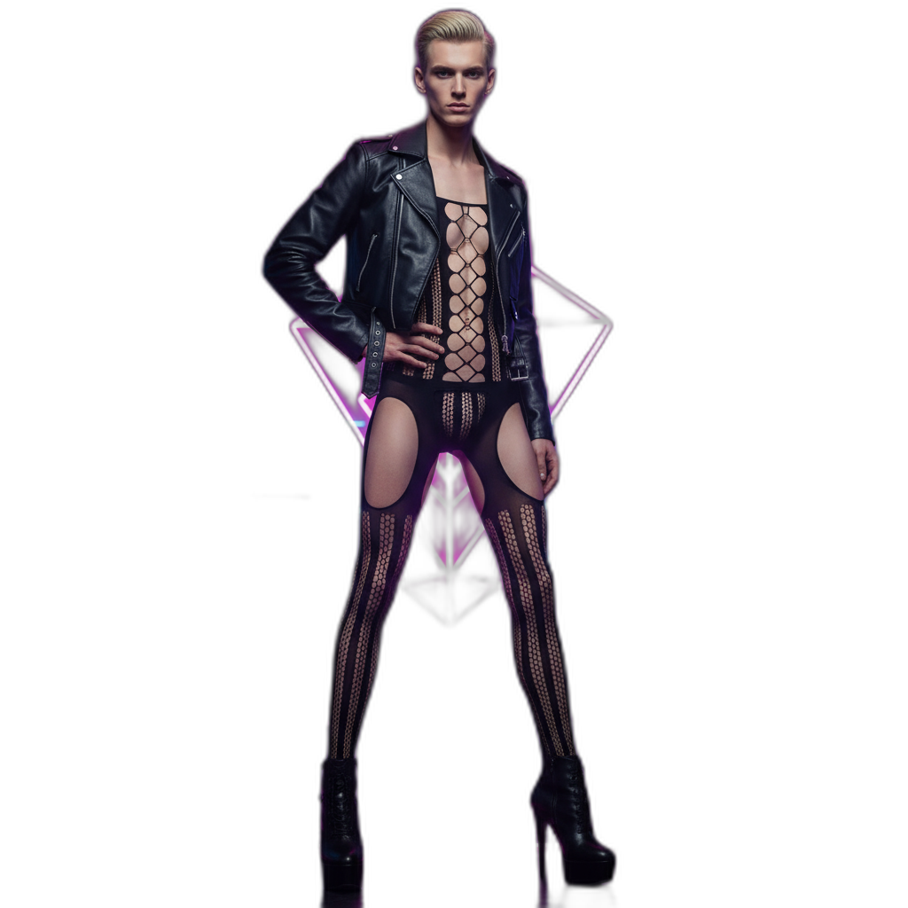 Fishnet Fantasy Suspender Stockings