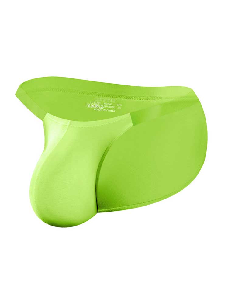 Men's High-Cut Low-Rise Solid Color Modal Briefs