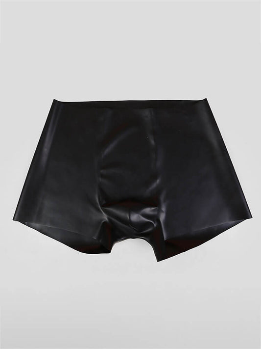 Men's Elastic Semi-Transparent Latex Boxer Briefs