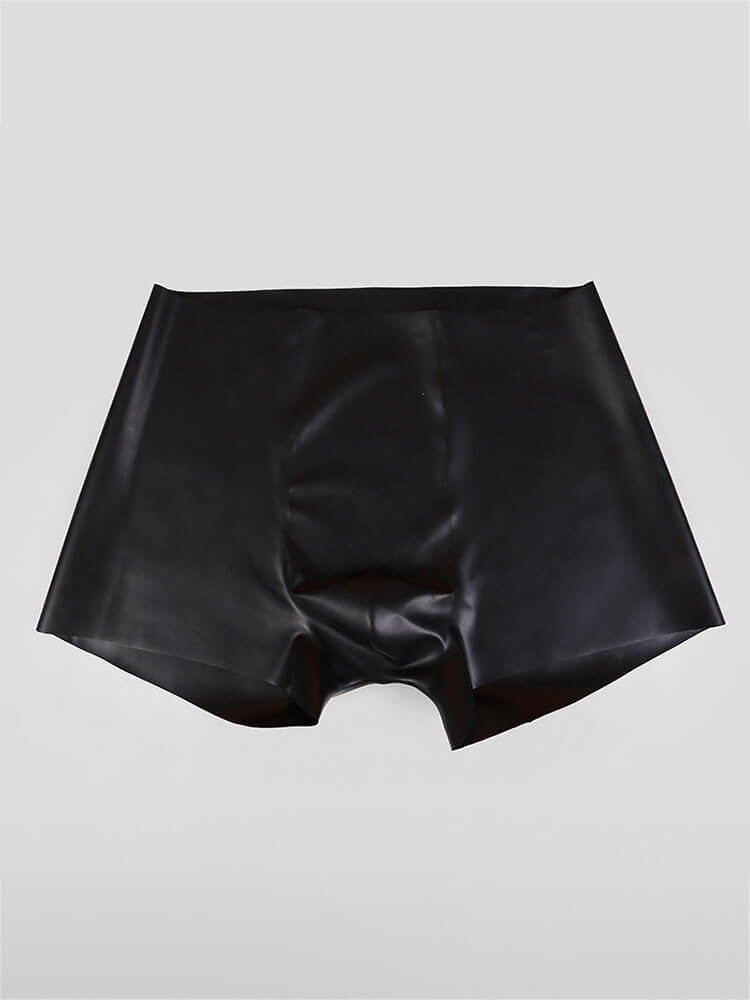 Men's Elastic Semi-Transparent Latex Boxer Briefs
