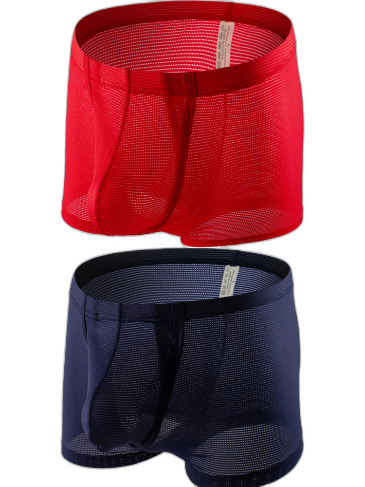 Men's Big Pouch U-convex Trunks with Fly