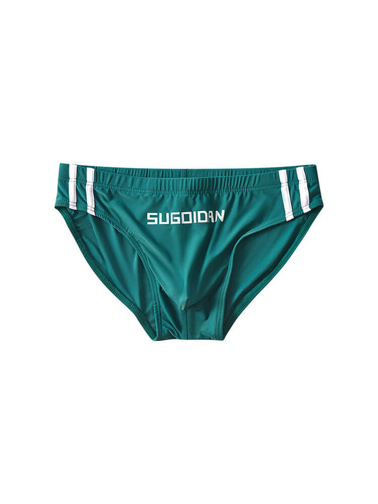 Classic Men's Low-Rise Stretch Nylon Swim Briefs