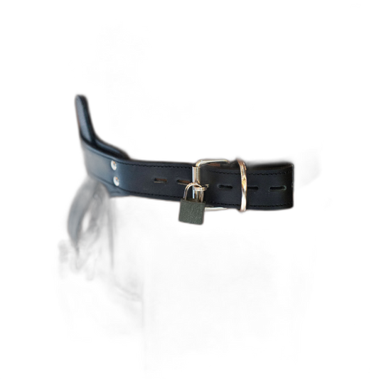 ruff GEAR Leather Locking Chastity Belt