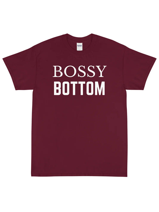 Bossy Bottom Print Short Sleeve Round Neck T-Shirt