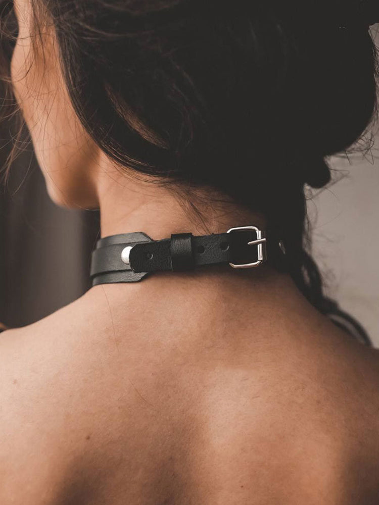 Sexy Traction Leather Collar Necklace