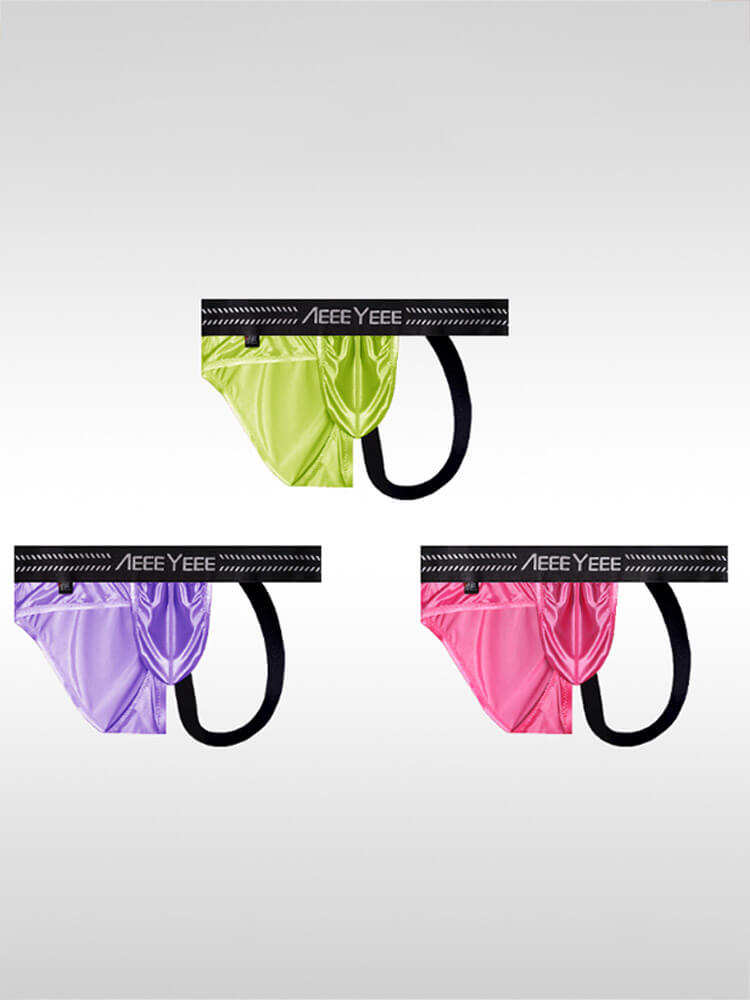 Men's Irregular Triangle Stitching Thong Briefs