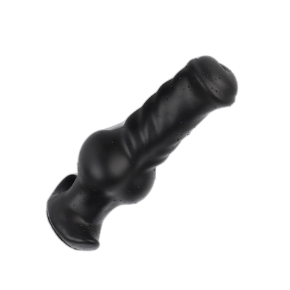 ELITE Liquid Silicone Canine Milker Plug Black 3.9 Inch