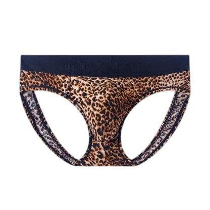Jockmail Leopard Sizzle Thong