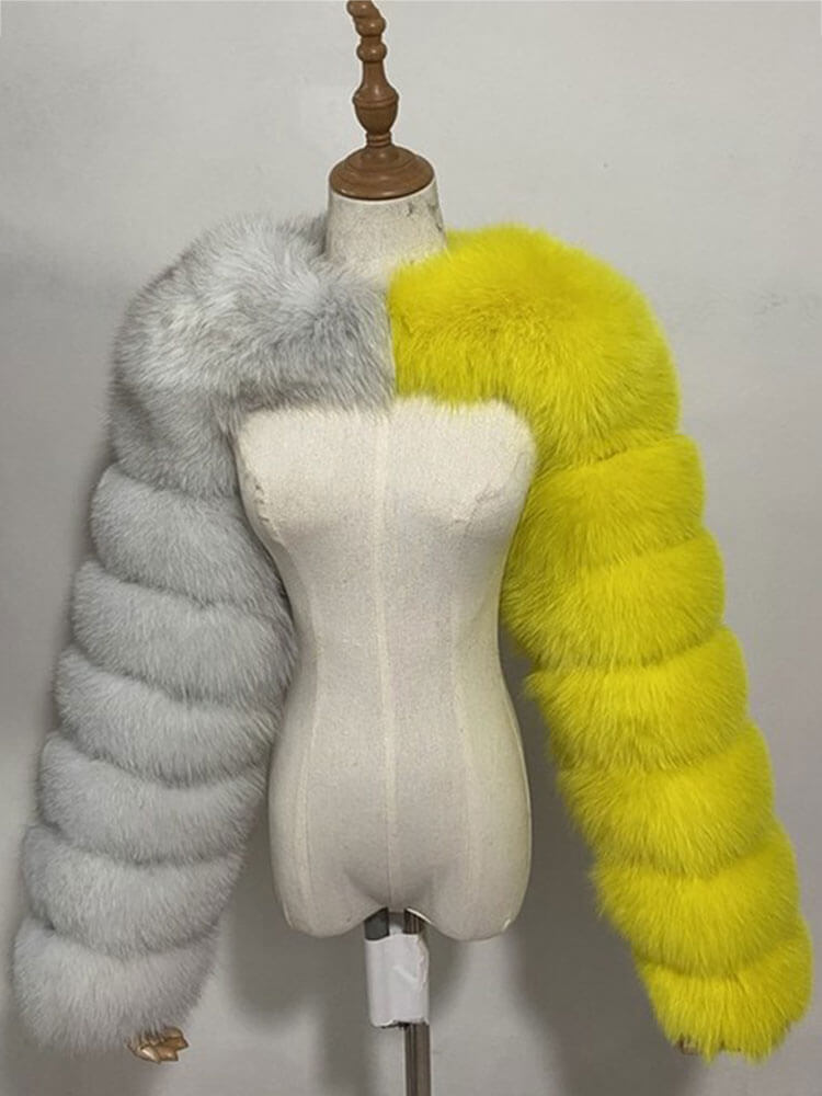 Men's Fashion Sexy Faux Fur Cropped Shawl