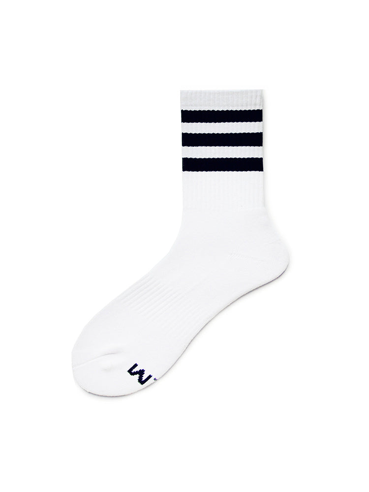 Rainbow Striped Sports Cotton Socks