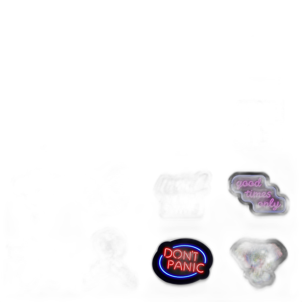 50 Neon Stickers