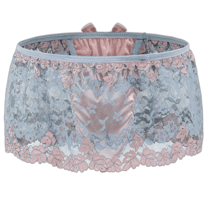 Lace Skirted Sissy Thong With High Waist