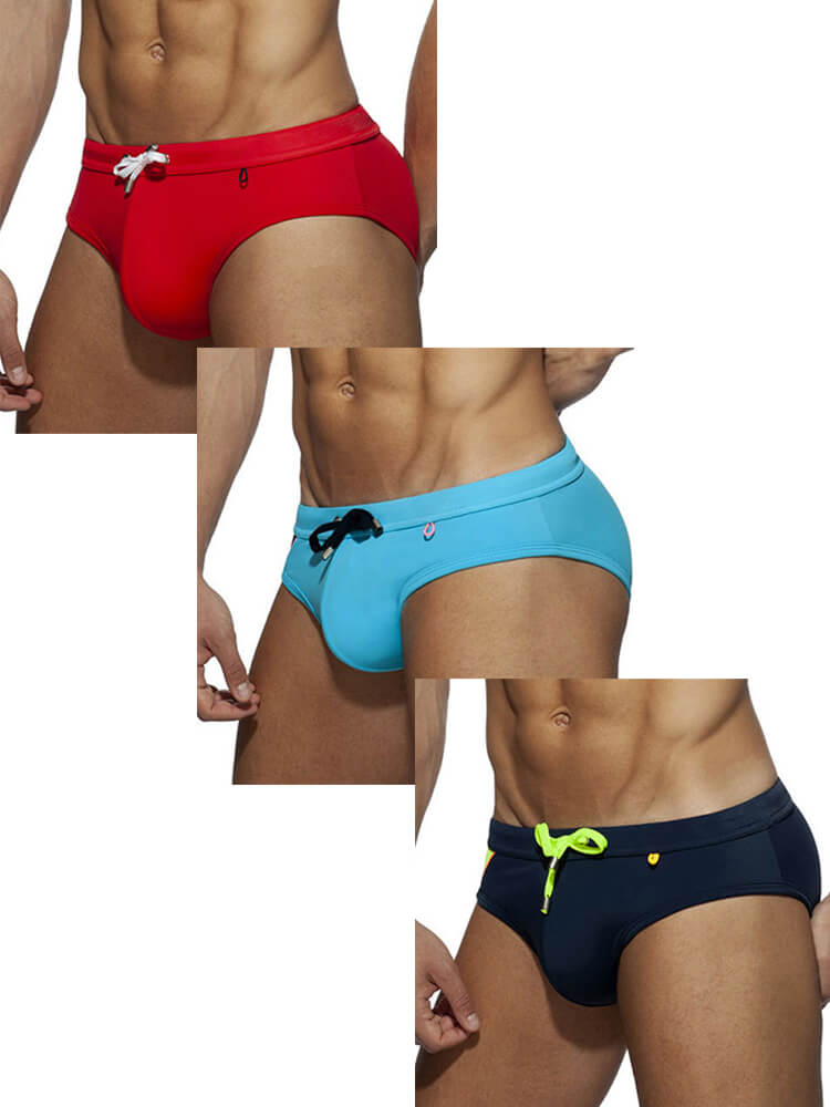 Men's Summer Sponge Pad Swim Briefs
