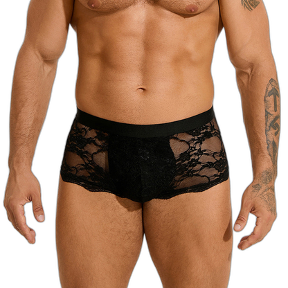 Lace Floral Boxer Briefs
