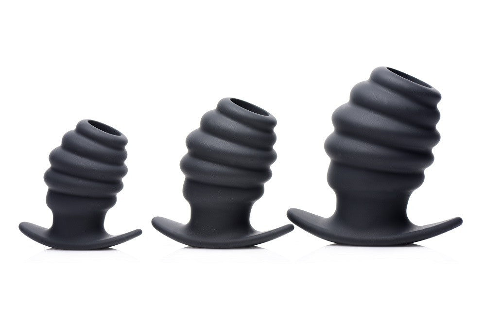 Hive Ass Tunnel Silicone Ribbed Hollow Anal Plug