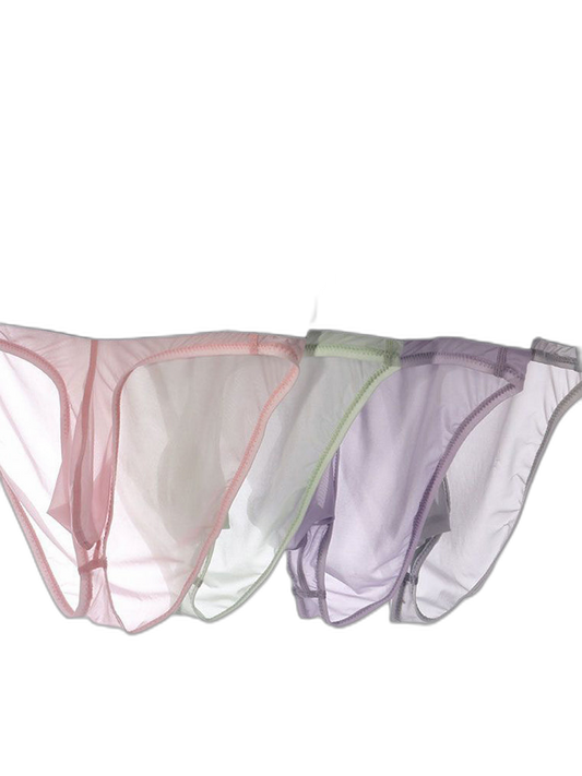 Men's Sexy Transparent Suspender Briefs