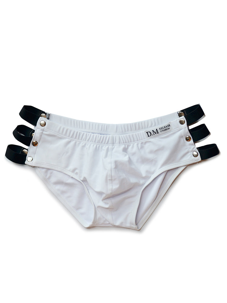 D.M Men's Side Cut-out Swim Briefs