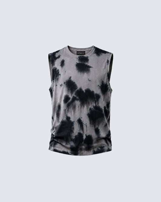 New Grunge Tie-Dye Sleeveless Tank Top