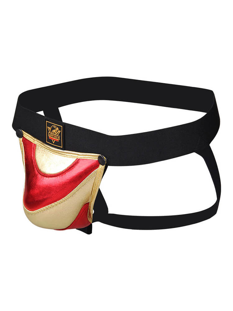 Men's Detachable Colorblock Pouch Hip-Lifting Jockstrap