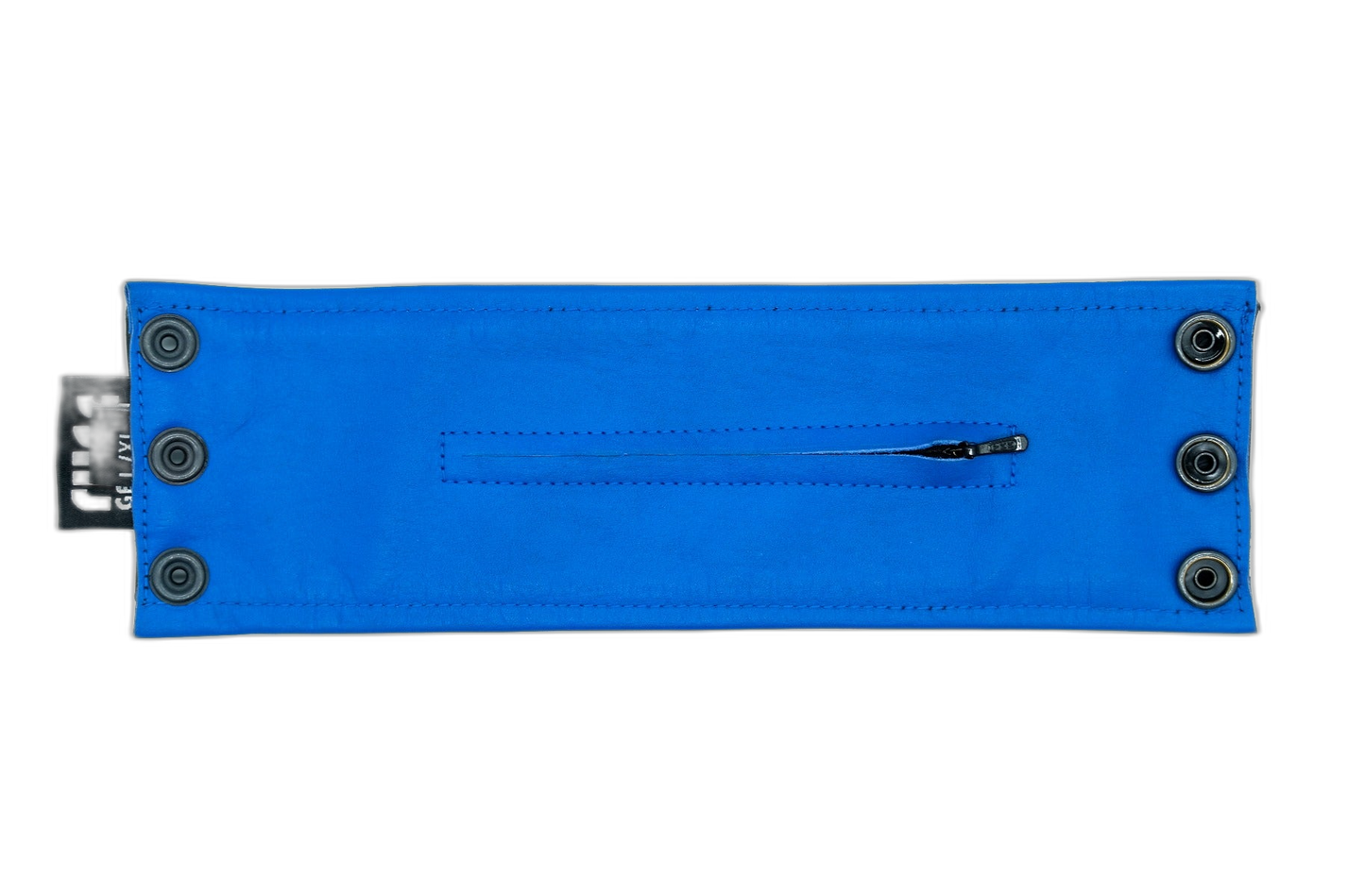 ruff GEAR Double Tone Leather Wrist Strap Wallet Blue Black
