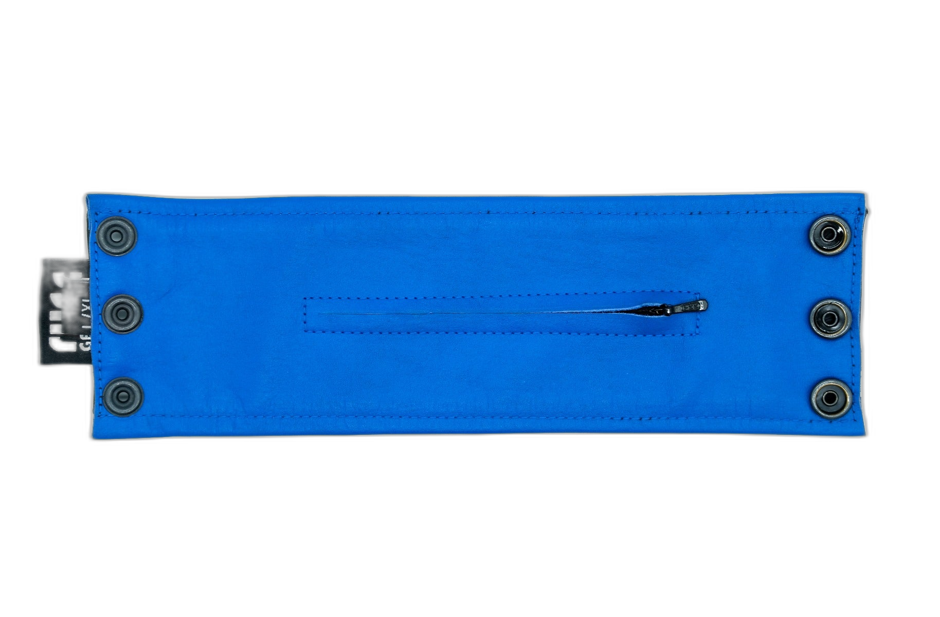 ruff GEAR Double Tone Leather Wrist Strap Wallet Blue Black