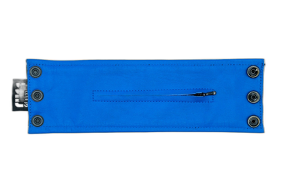 ruff GEAR Double Tone Leather Wrist Strap Wallet Blue Black