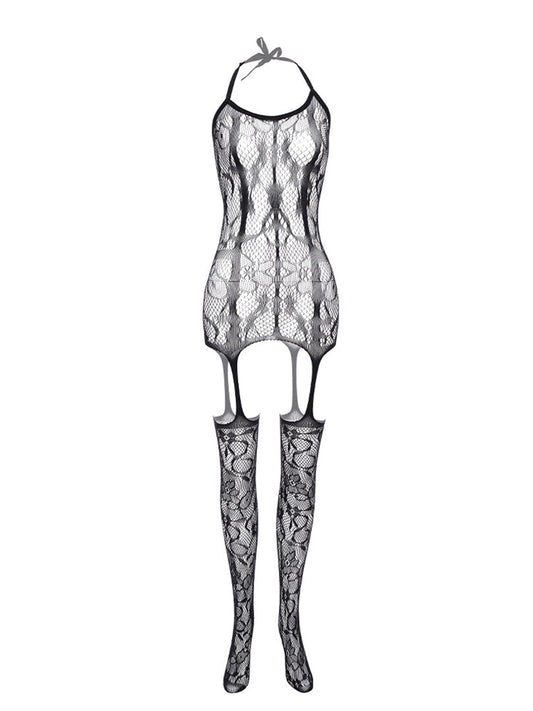 Front And Rear Cutout Sock Bodysuit