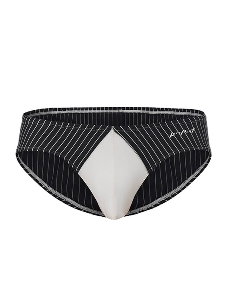 Men's Sexy Striped Color-Blocked Slim-Fit Athletic Thong