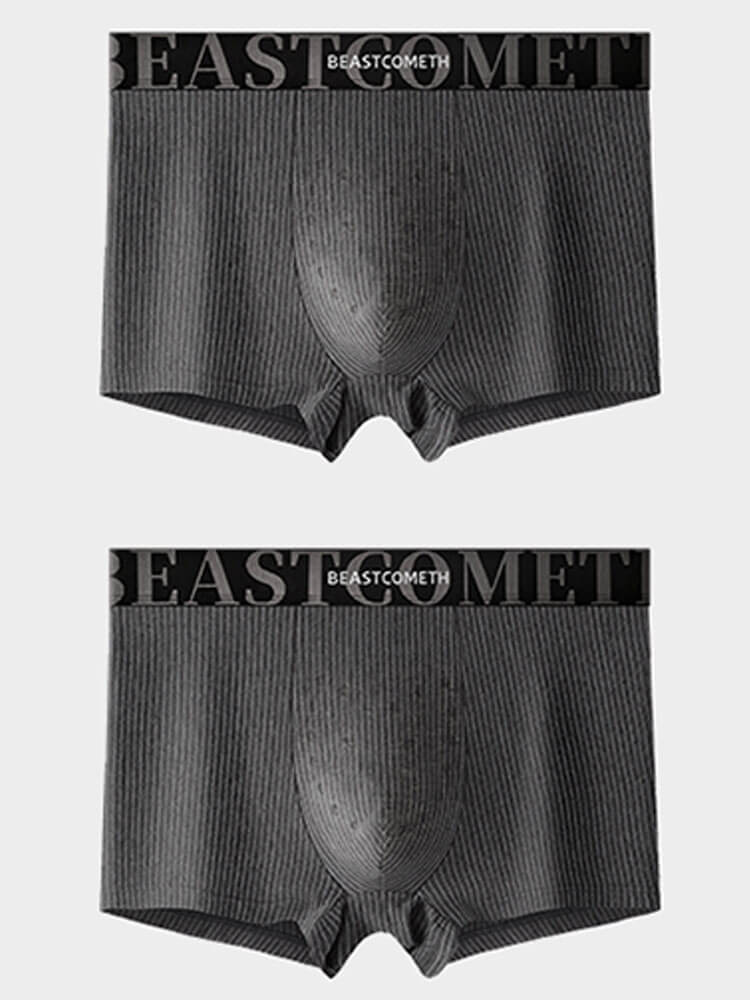Men's Antibacterial Massage Cotton Boxer Briefs