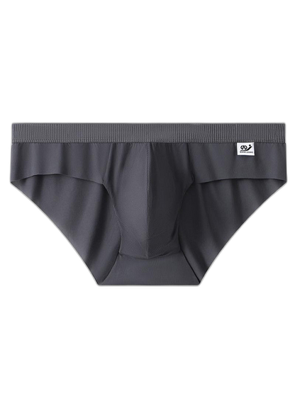 3 Pack Men's Ultra-Thin Breathable Ribbed Ice Silk Briefs