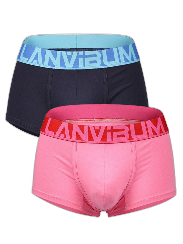 2 Pack Men's Breathable Big Pouch Trunks