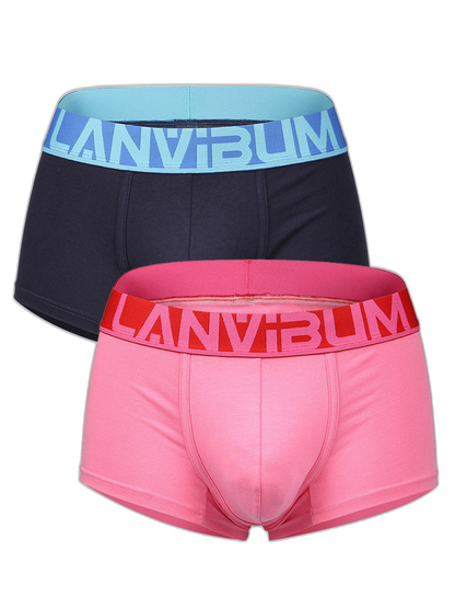 2 Pack Men's Breathable Big Pouch Trunks