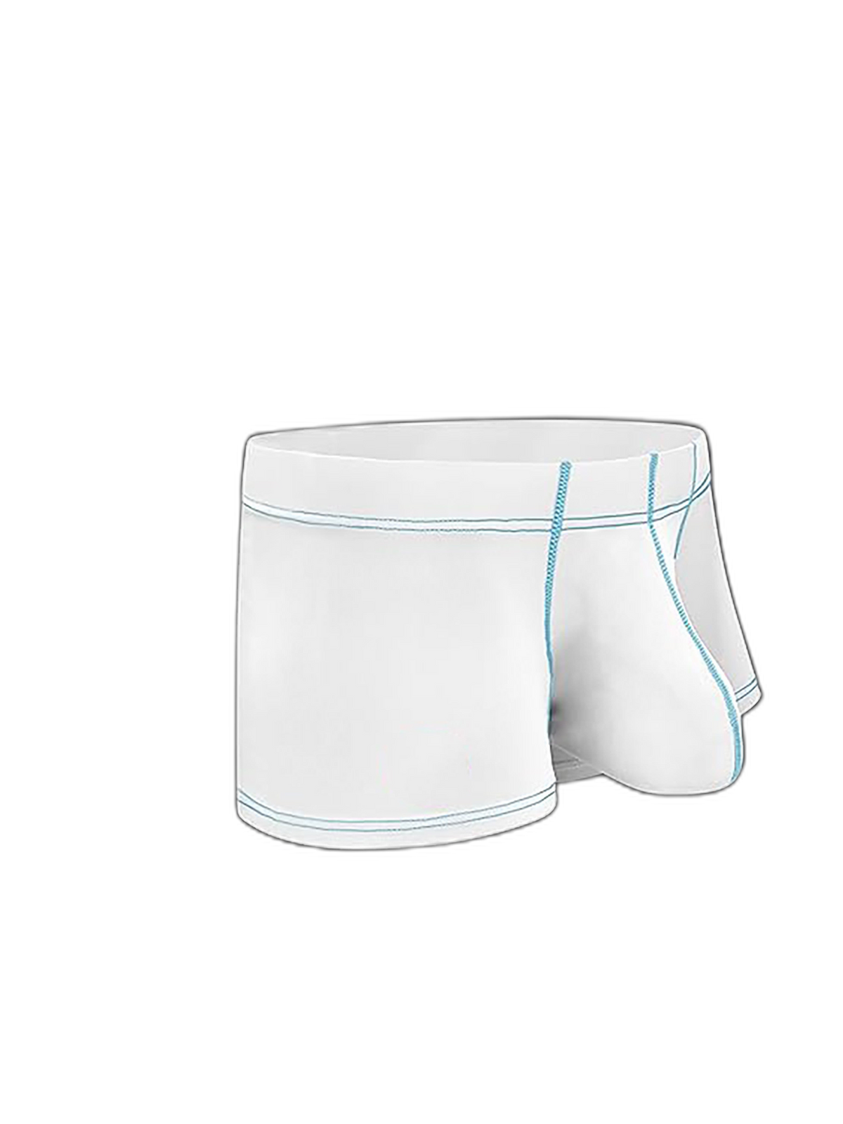 3 Pack Men's Large Pouch Contrast Binding Trunks